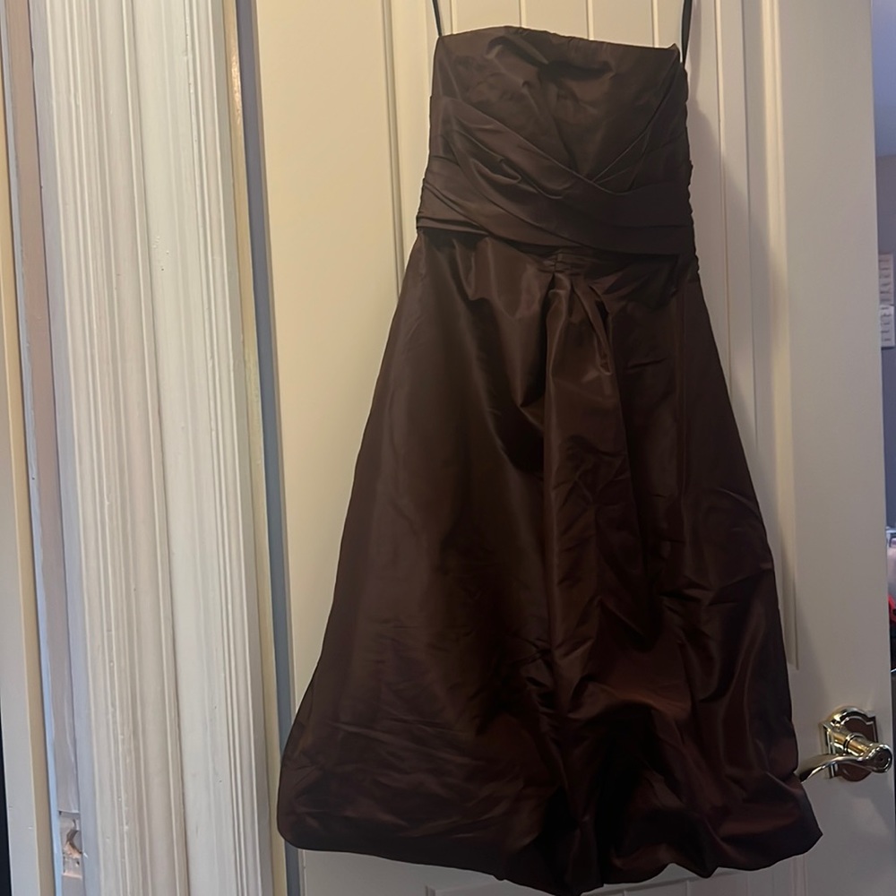 Donna Ricco Strapless “Parachute” bottom dress